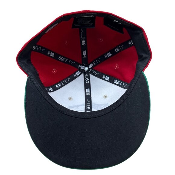 Fresno Grizzlies MiLB Taco Theme Night 59Fifty New Era Red/White/Green Sz 7 1/4 - Picture 7 of 13